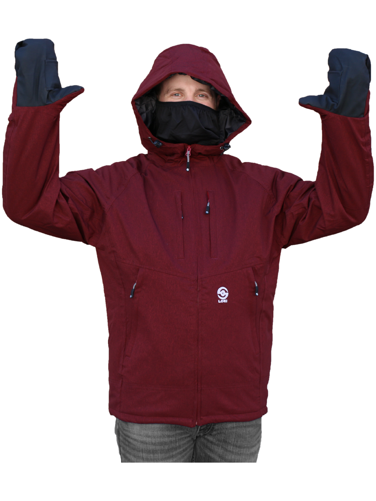 Men's Glacier Parka - Racing Red