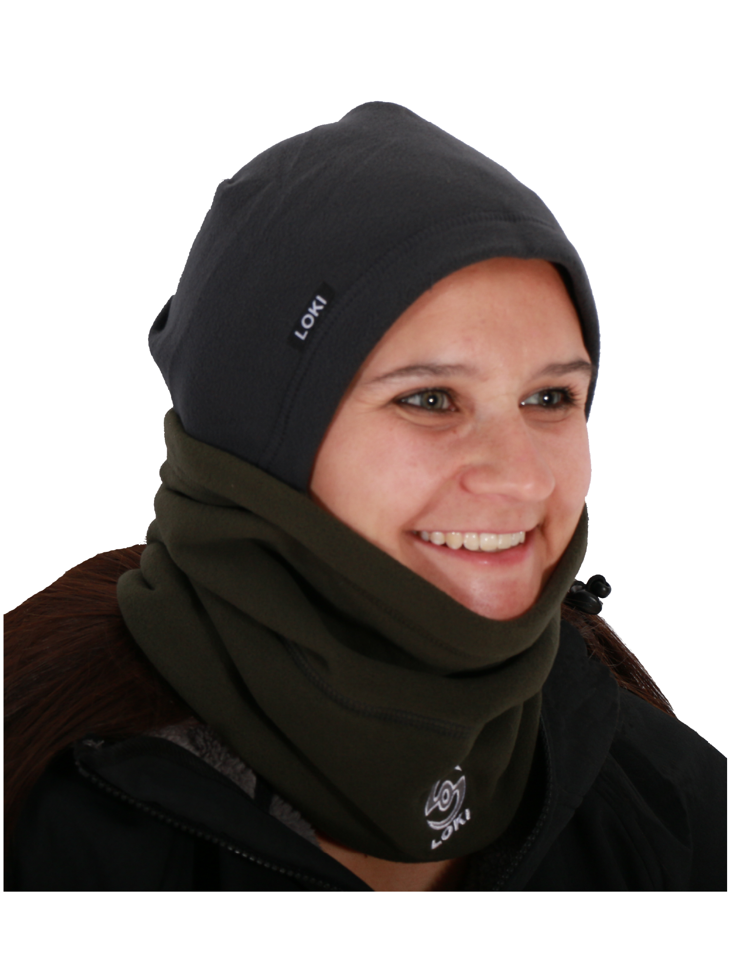 Loki Fleece Hat - Black / Root