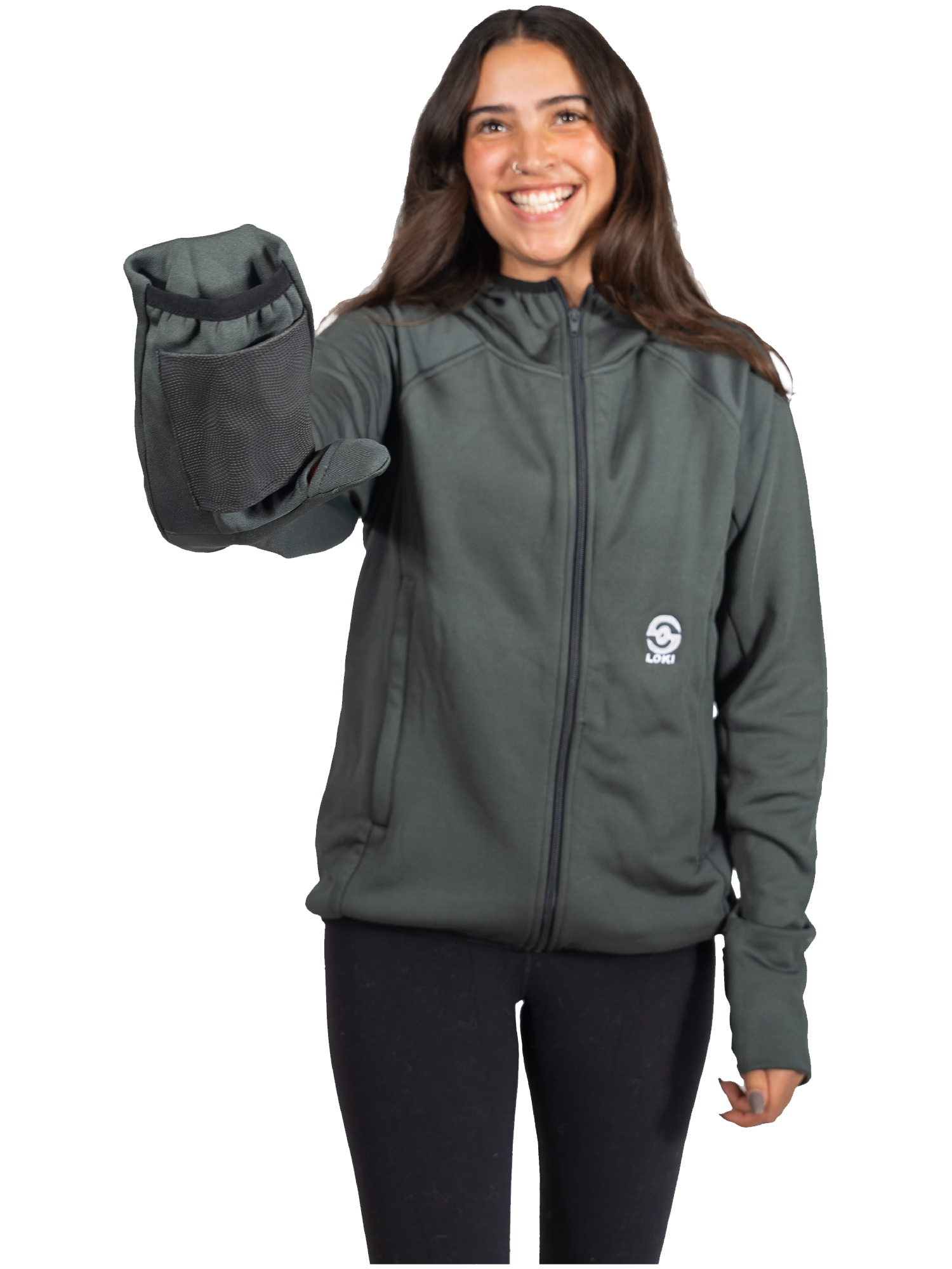 Women's Tech Hoodie - Stealth Cuff