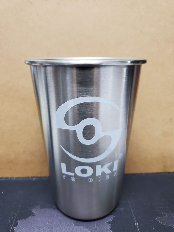 16 oz Stainless Steel Pint with Loki Logo
