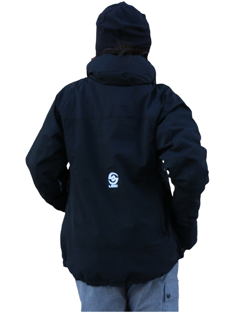 Woman's Meta Snow Sport Jacket - Black (Back)