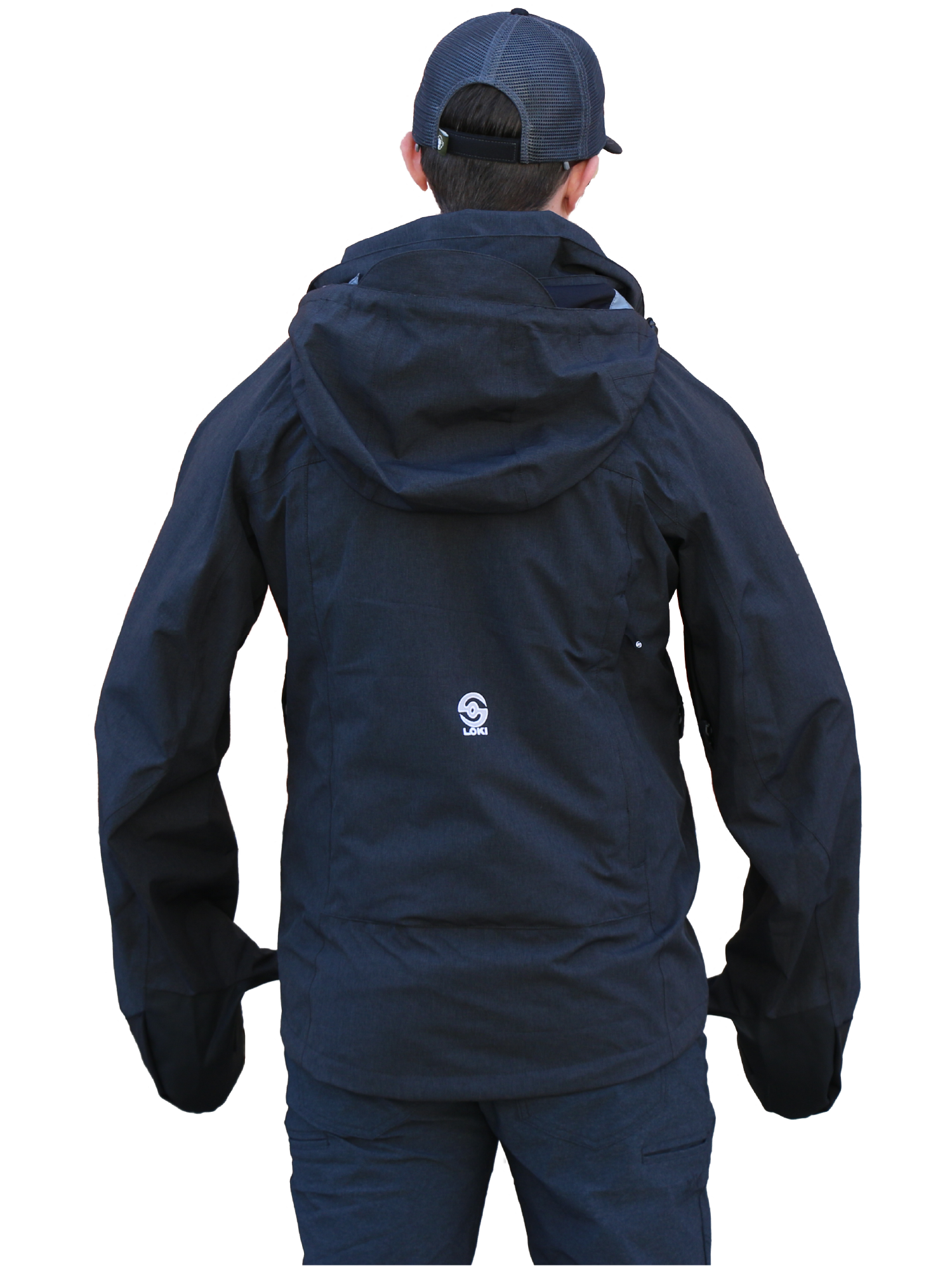 Men's Alpine Shell - Black (Back)