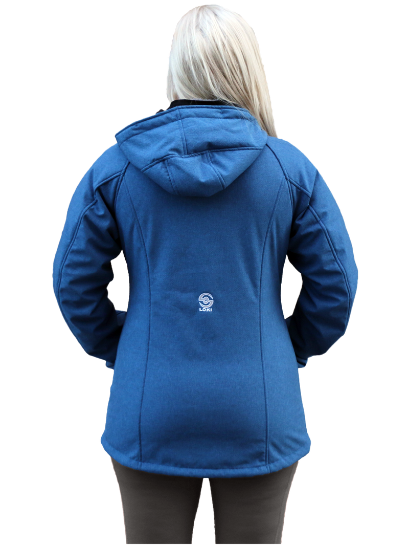 Women's Mountain Jacket - Bay Blue (Back)