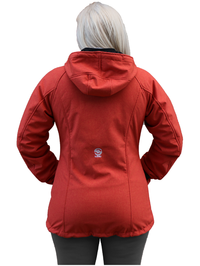 Women's Mountain Jacket - Orange Shag (Back)