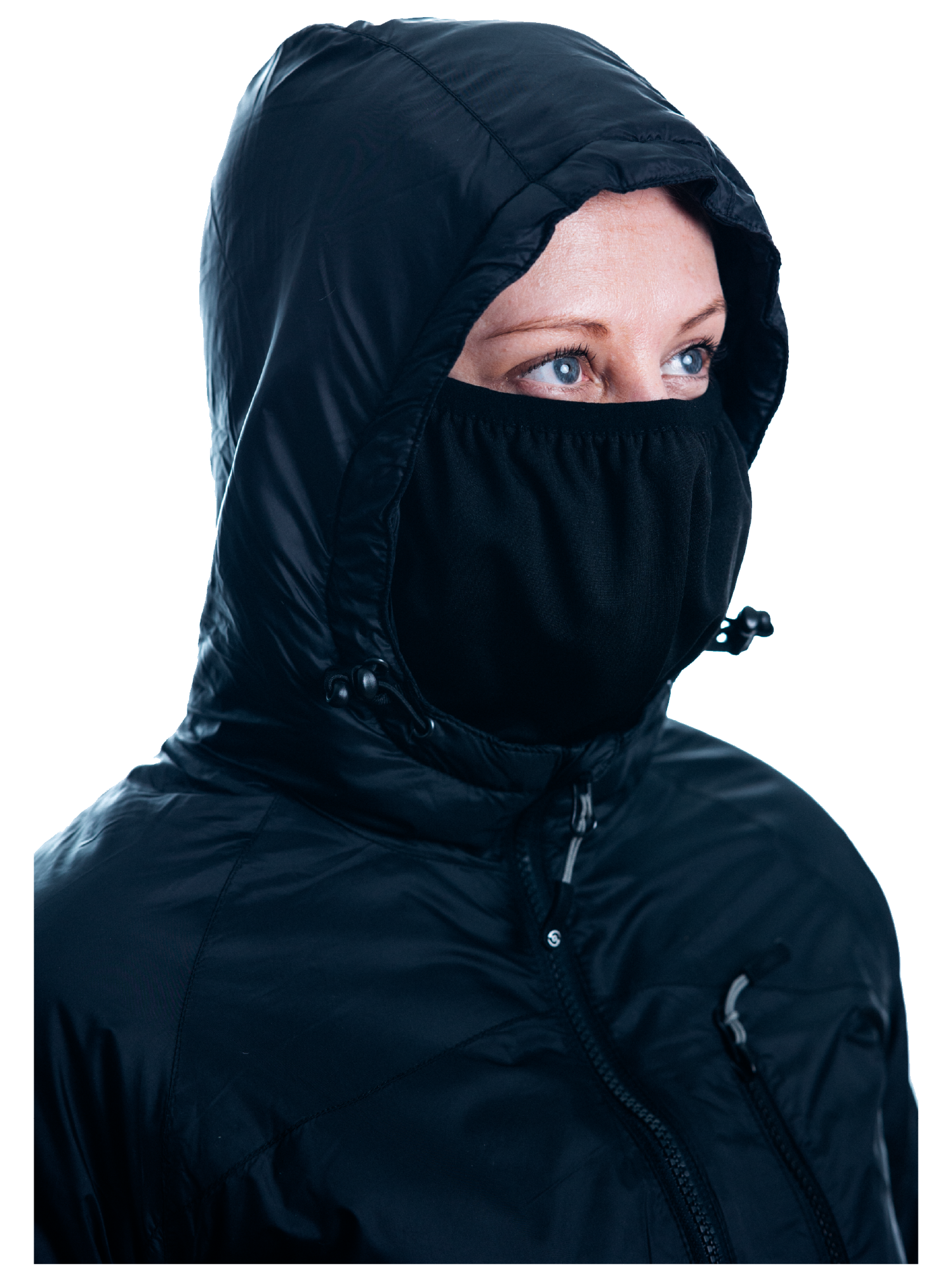 Woman's Canyon Puffy - Black (Face Shield)