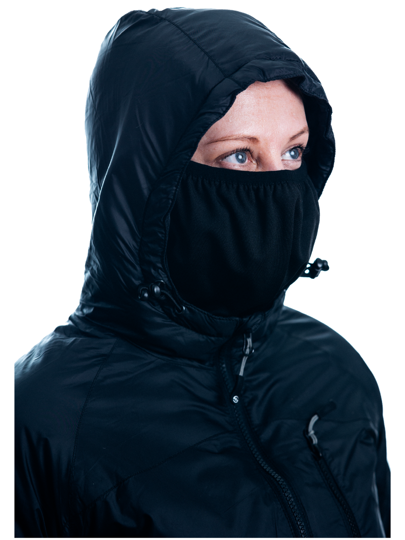 Woman's Canyon Puffy - Black (Face Shield)