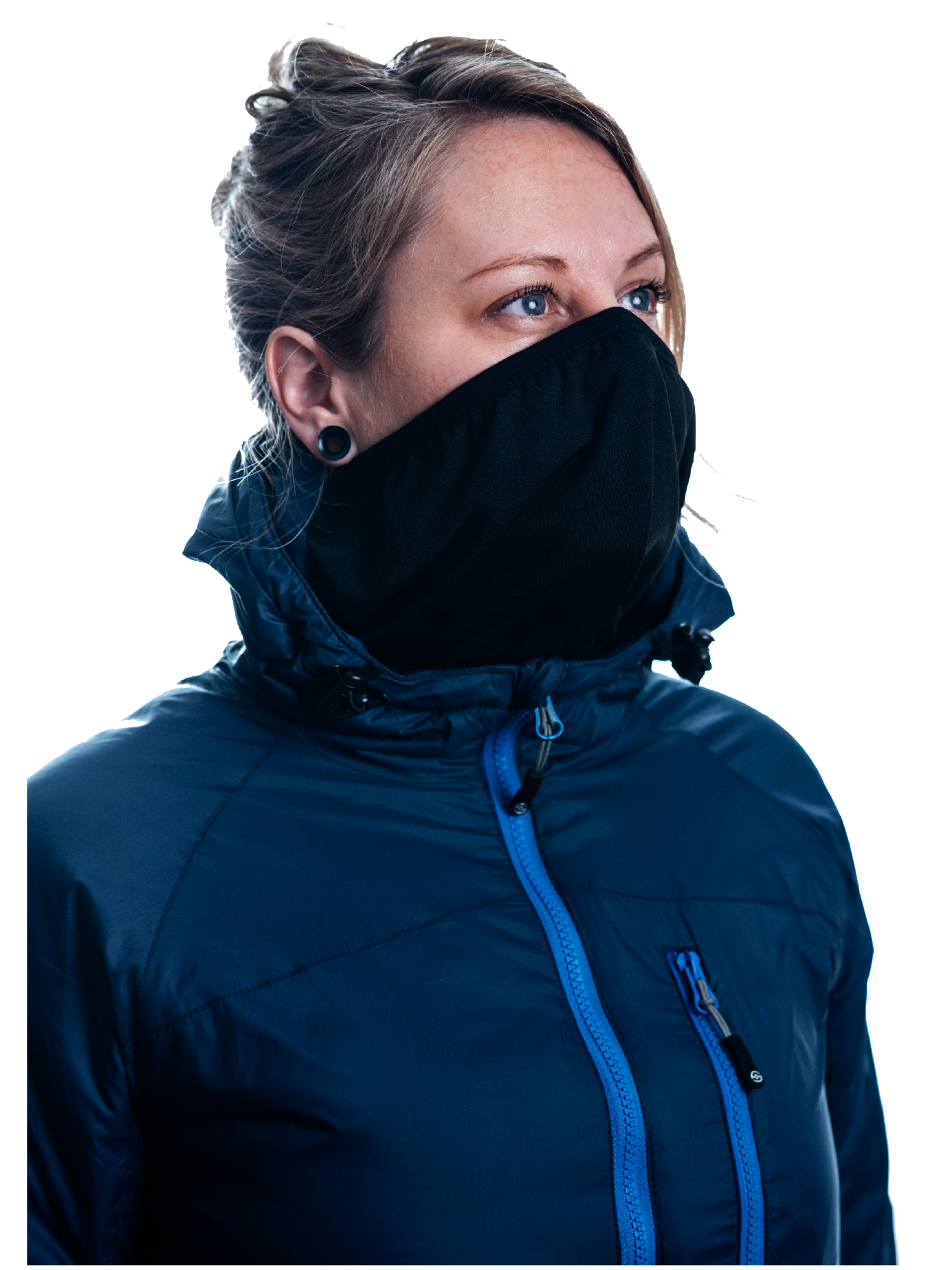 Woman's Canyon Puffy - Navy Blue (Face Shield)