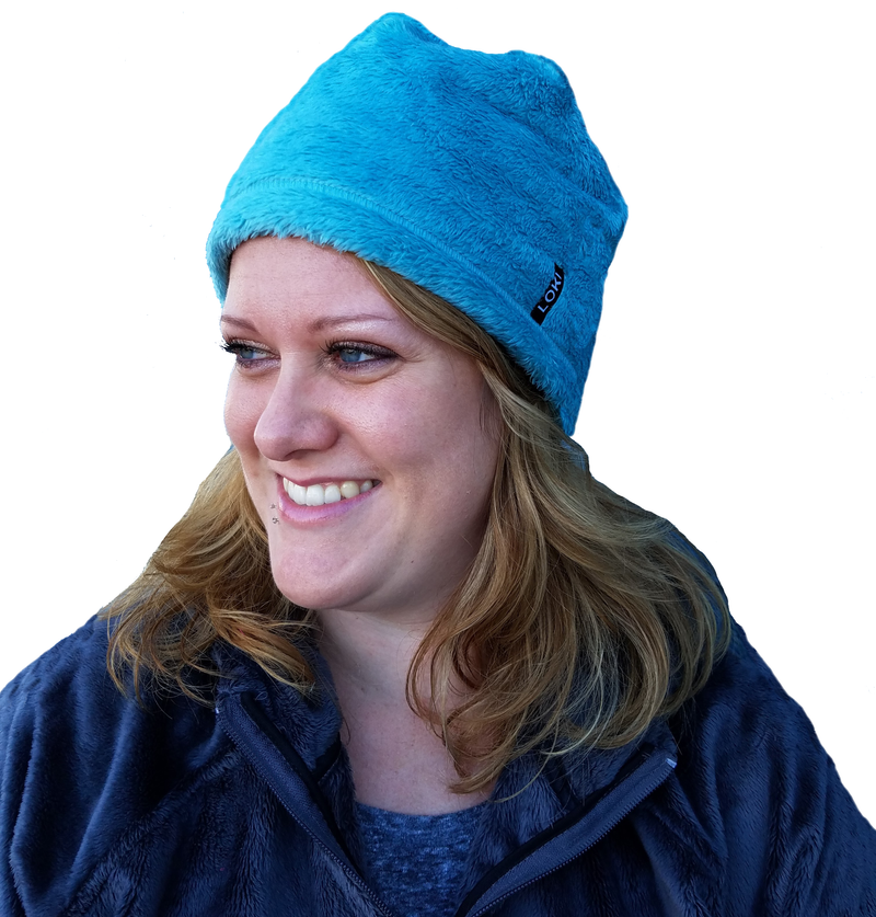 Mountain Fuzzy Beanie - Aqua Sea 
