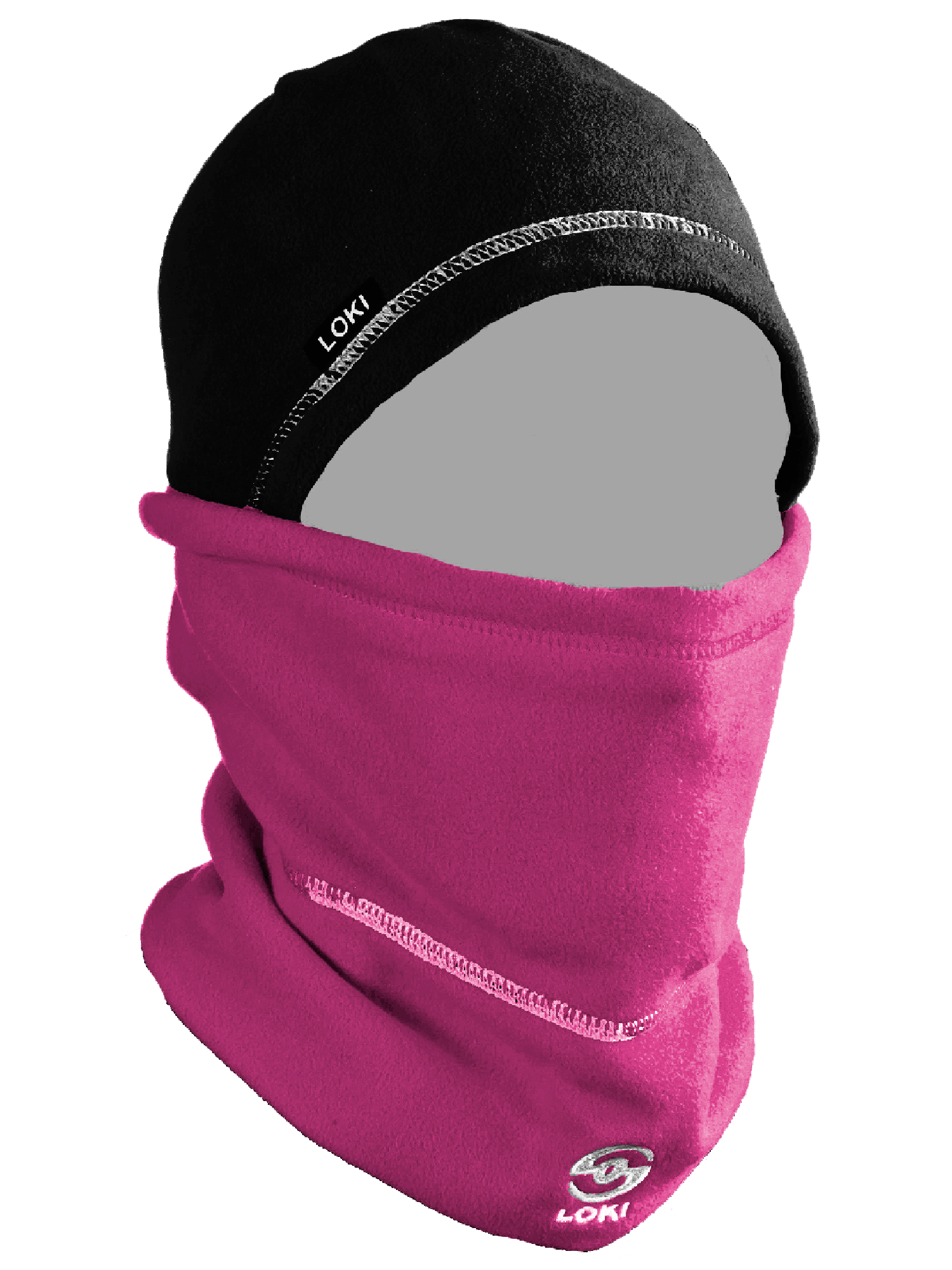 Loki Kid's Fleece Hat - Root / Glam Pink