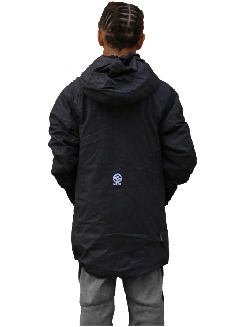 Kid's Ice Dragon Parka - Black