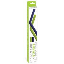 U-Konserve Silicone Straws - Wide & Angled - 2 Pack